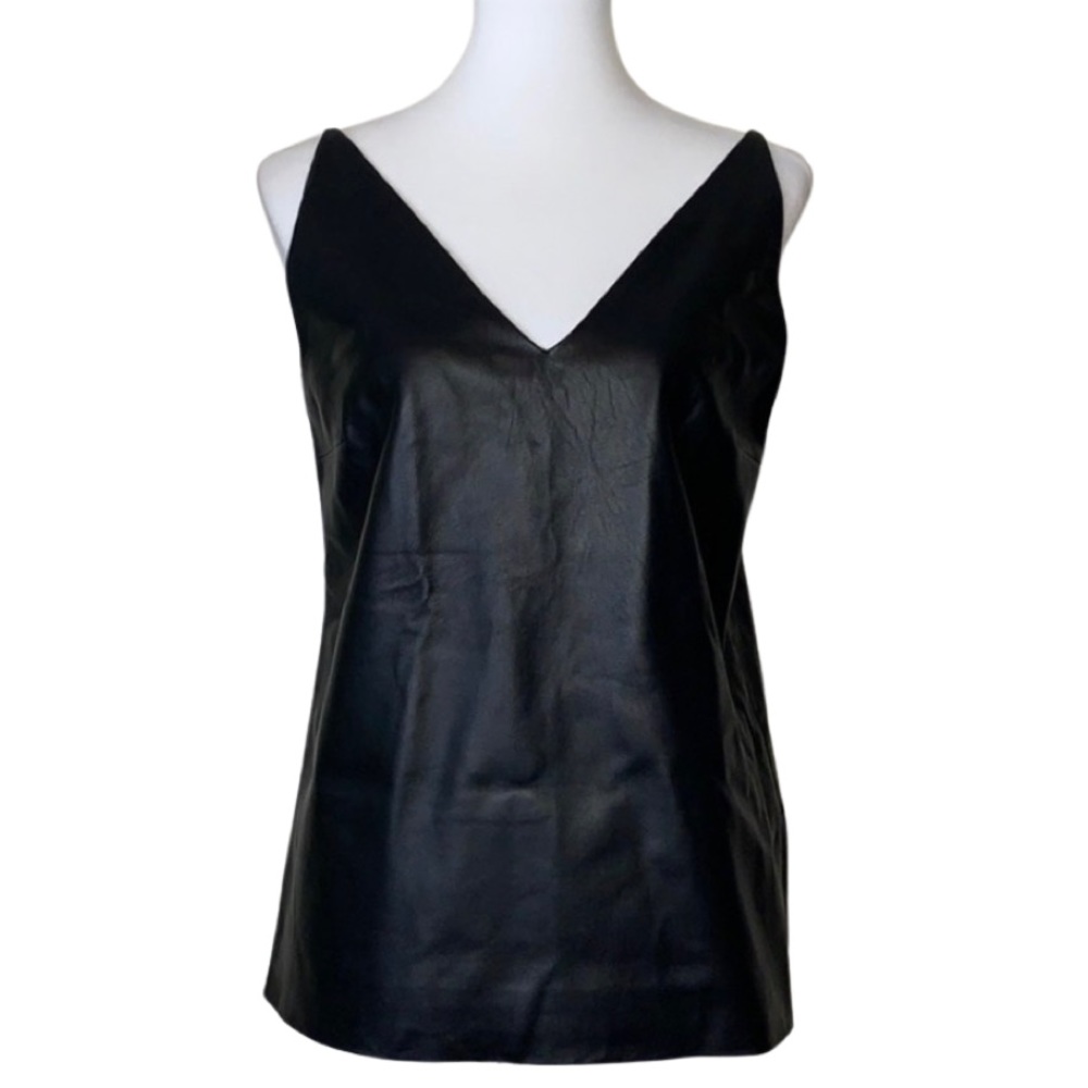 MAISON MARTIN MARGIELA Black Strap Leather Tank Top 4 - Picture 2 of 15